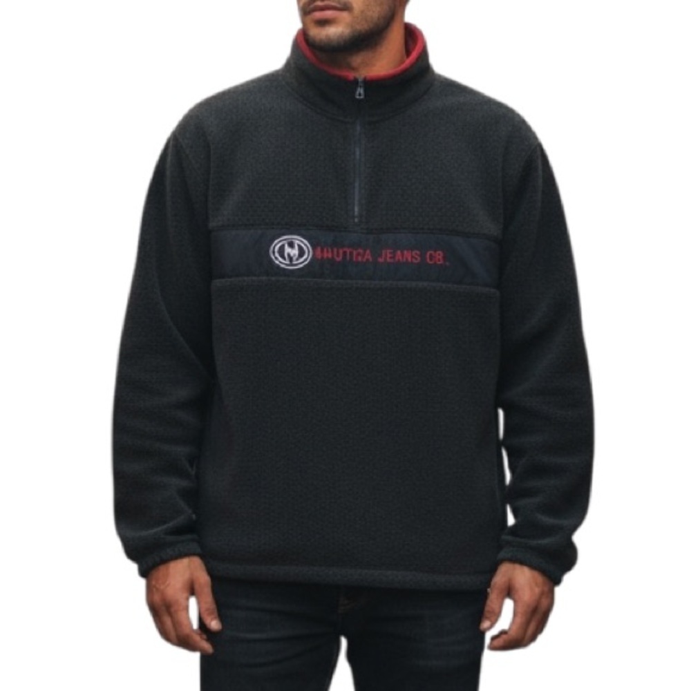 Nautica Men’s Vintage 90’s 1/4 Zip Fleece Pullover